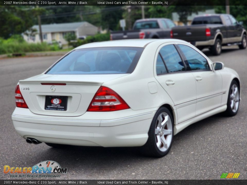 2007 Mercedes-Benz C 230 Sport Arctic White / Black Photo #7