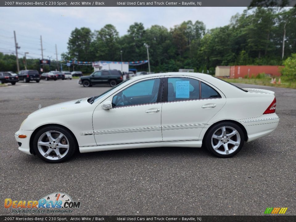 2007 Mercedes-Benz C 230 Sport Arctic White / Black Photo #8