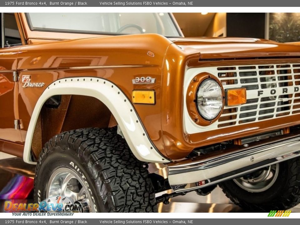 1975 Ford Bronco 4x4 Burnt Orange / Black Photo #27