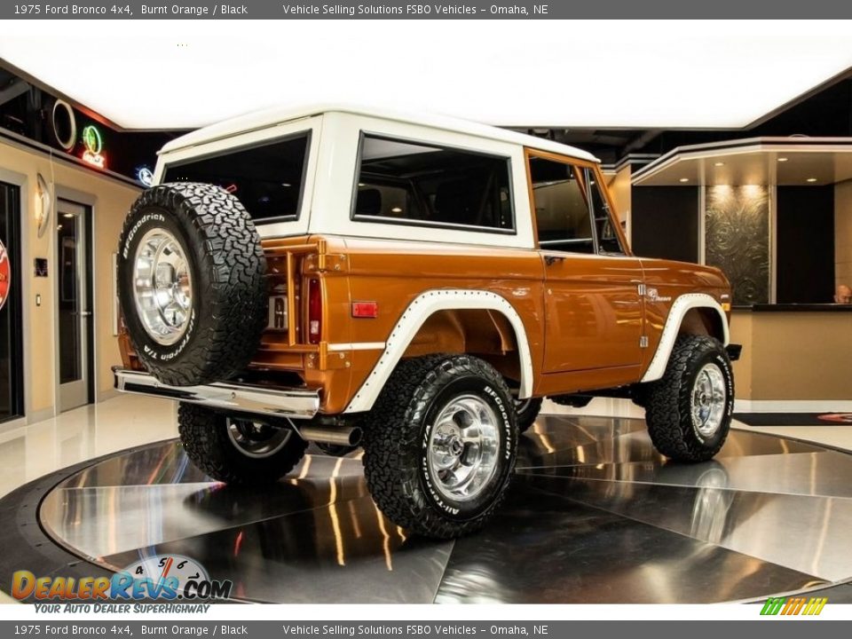 1975 Ford Bronco 4x4 Burnt Orange / Black Photo #28