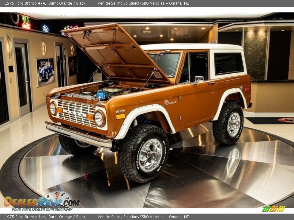 1975 Ford Bronco 4x4 Burnt Orange / Black Photo #30