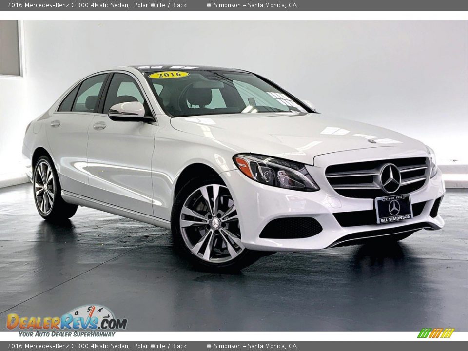 2016 Mercedes-Benz C 300 4Matic Sedan Polar White / Black Photo #34