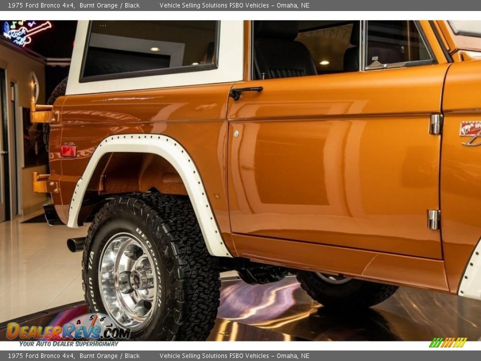 1975 Ford Bronco 4x4 Burnt Orange / Black Photo #34