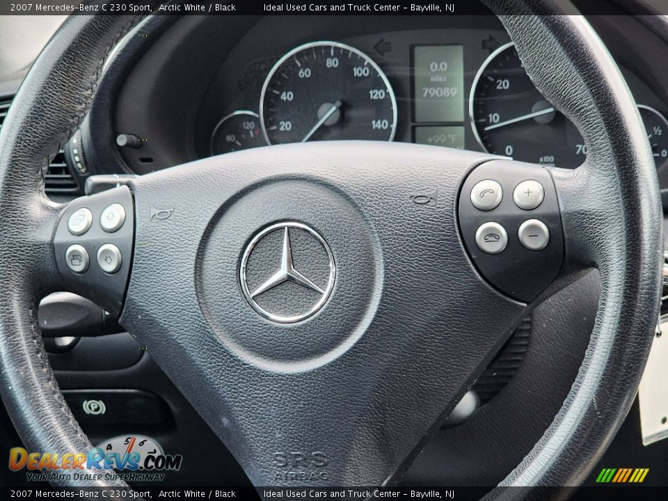 2007 Mercedes-Benz C 230 Sport Arctic White / Black Photo #18