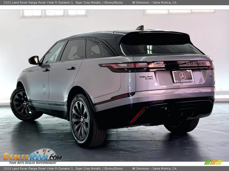 2020 Land Rover Range Rover Velar R-Dynamic S Eiger Gray Metallic / Ebony/Ebony Photo #10