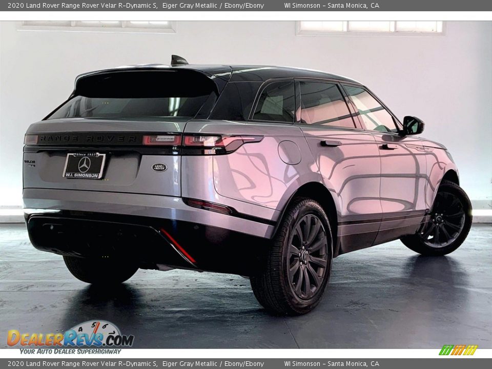 2020 Land Rover Range Rover Velar R-Dynamic S Eiger Gray Metallic / Ebony/Ebony Photo #13
