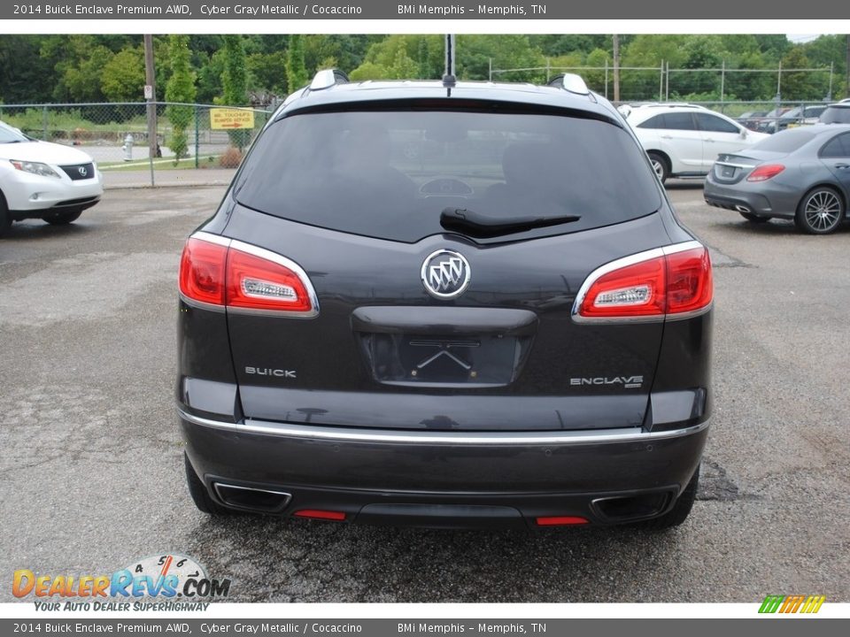 2014 Buick Enclave Premium AWD Cyber Gray Metallic / Cocaccino Photo #4