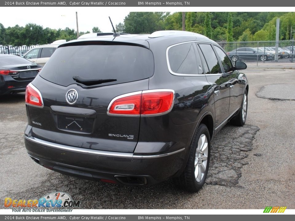 2014 Buick Enclave Premium AWD Cyber Gray Metallic / Cocaccino Photo #5