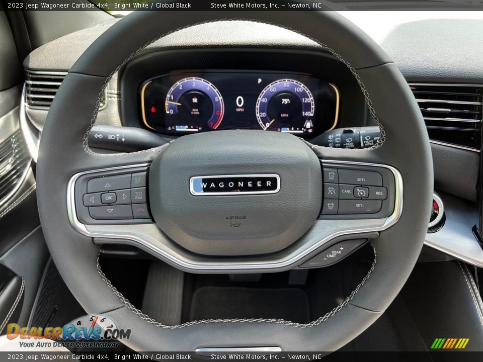 2023 Jeep Wagoneer Carbide 4x4 Steering Wheel Photo #27