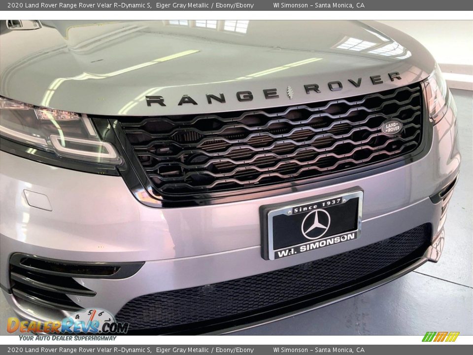 2020 Land Rover Range Rover Velar R-Dynamic S Eiger Gray Metallic / Ebony/Ebony Photo #30