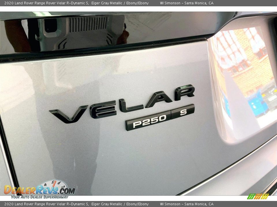 2020 Land Rover Range Rover Velar R-Dynamic S Eiger Gray Metallic / Ebony/Ebony Photo #31