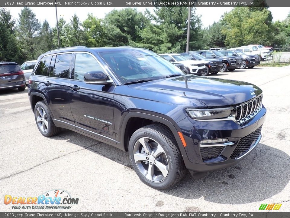 2023 Jeep Grand Cherokee 4XE Midnight Sky / Global Black Photo #7