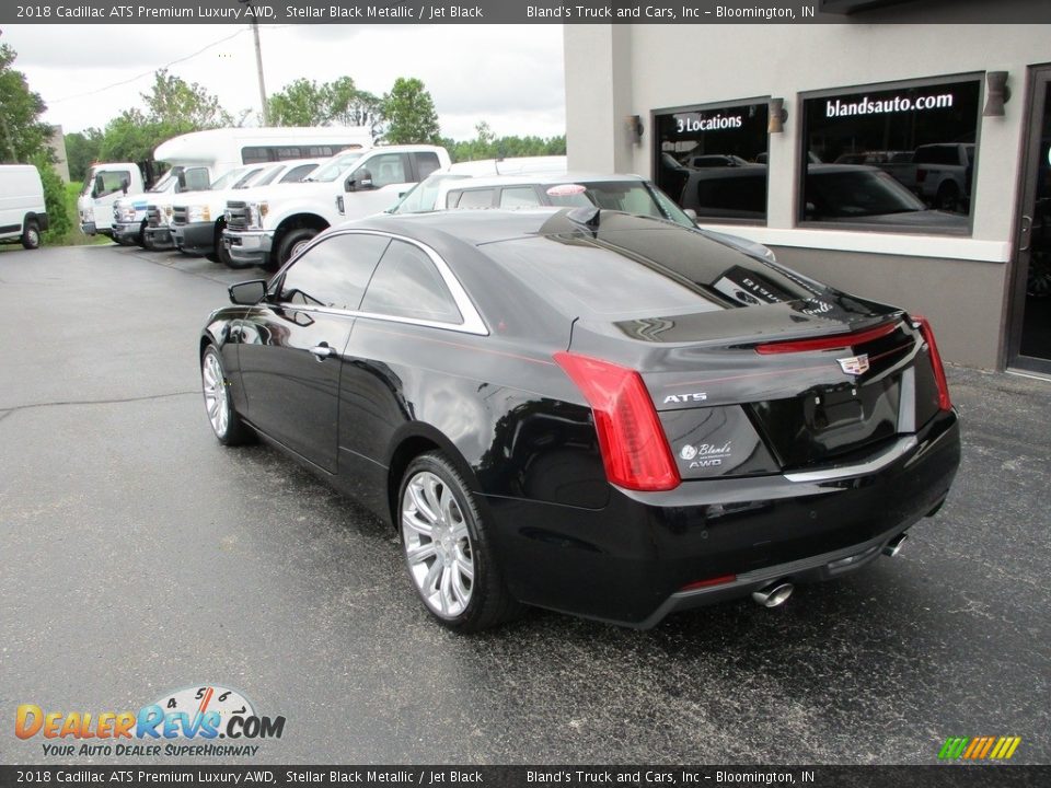 2018 Cadillac ATS Premium Luxury AWD Stellar Black Metallic / Jet Black Photo #3