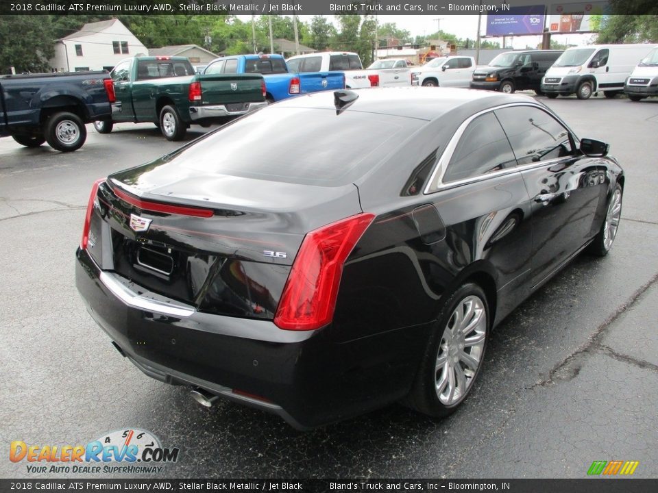 2018 Cadillac ATS Premium Luxury AWD Stellar Black Metallic / Jet Black Photo #4