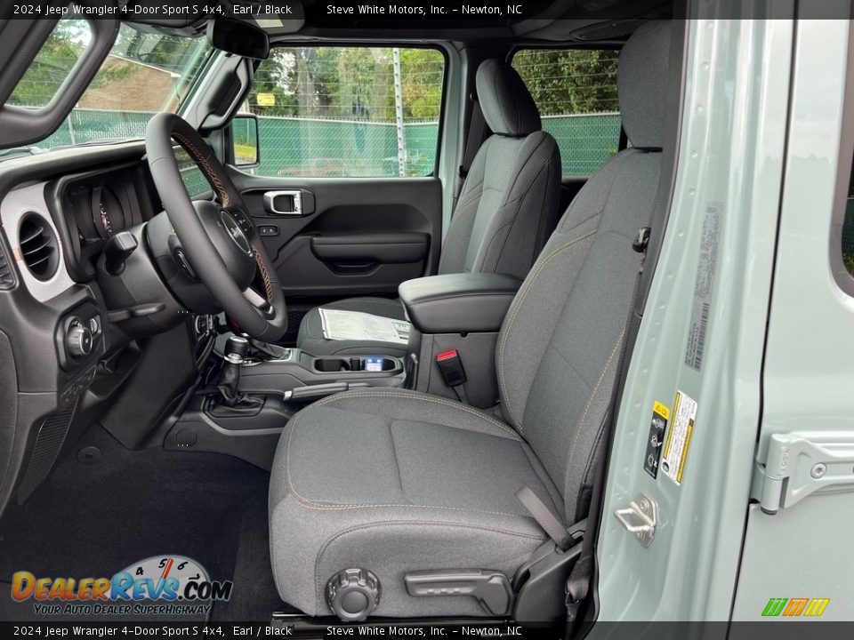 Front Seat of 2024 Jeep Wrangler 4-Door Sport S 4x4 Photo #10