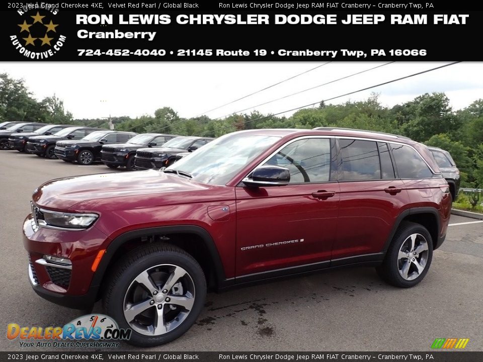 2023 Jeep Grand Cherokee 4XE Velvet Red Pearl / Global Black Photo #1