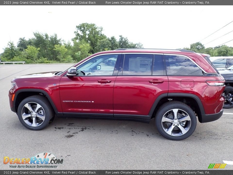 2023 Jeep Grand Cherokee 4XE Velvet Red Pearl / Global Black Photo #2