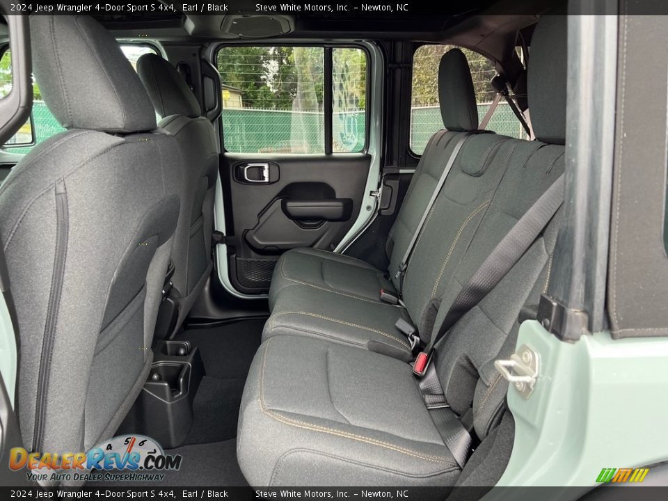 Rear Seat of 2024 Jeep Wrangler 4-Door Sport S 4x4 Photo #13