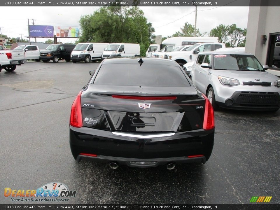 2018 Cadillac ATS Premium Luxury AWD Stellar Black Metallic / Jet Black Photo #27