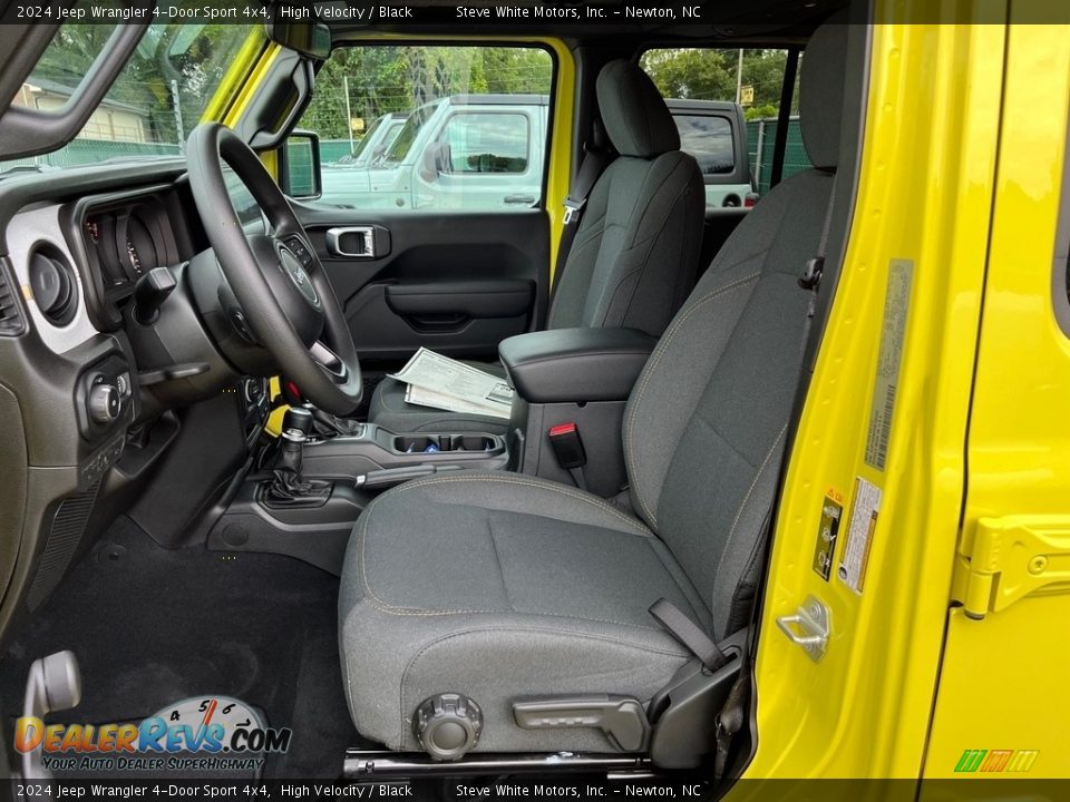 Front Seat of 2024 Jeep Wrangler 4-Door Sport 4x4 Photo #10