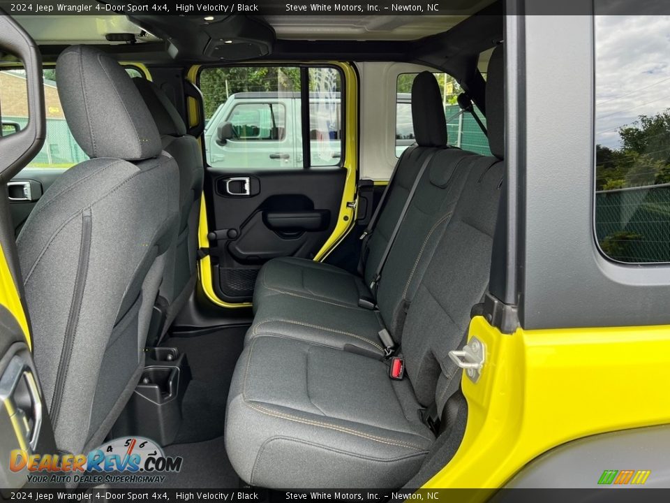 Rear Seat of 2024 Jeep Wrangler 4-Door Sport 4x4 Photo #13