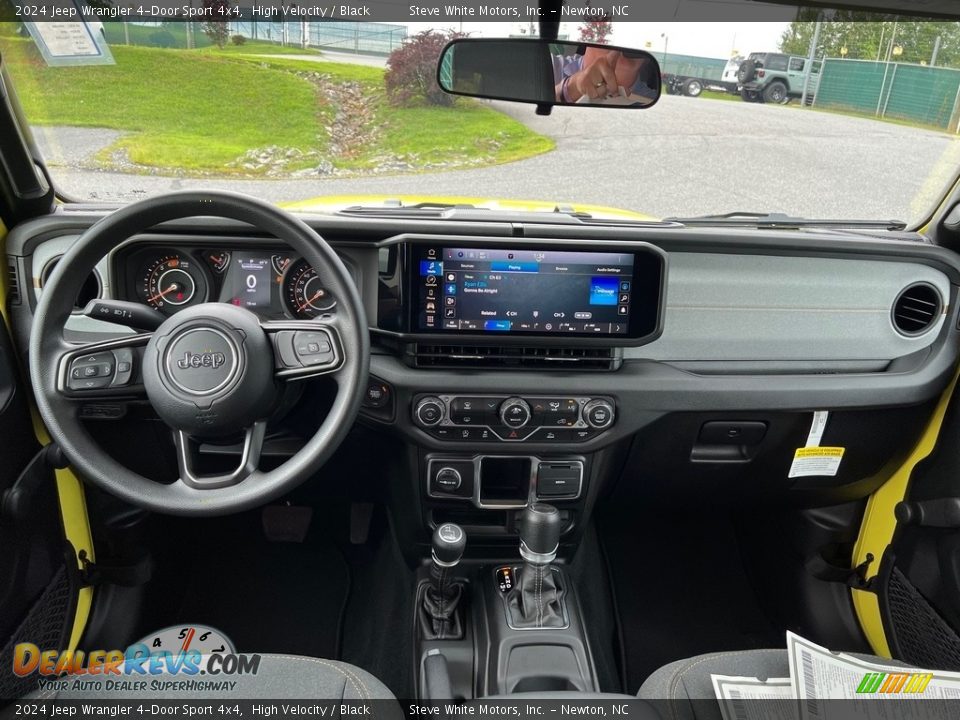 Dashboard of 2024 Jeep Wrangler 4-Door Sport 4x4 Photo #17