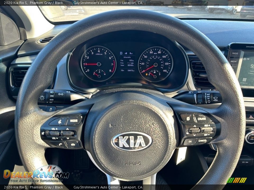 2020 Kia Rio S Phantom Gray / Black Photo #8