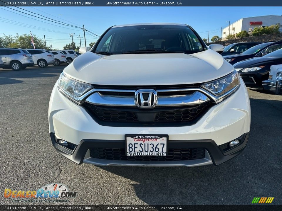 2018 Honda CR-V EX White Diamond Pearl / Black Photo #2