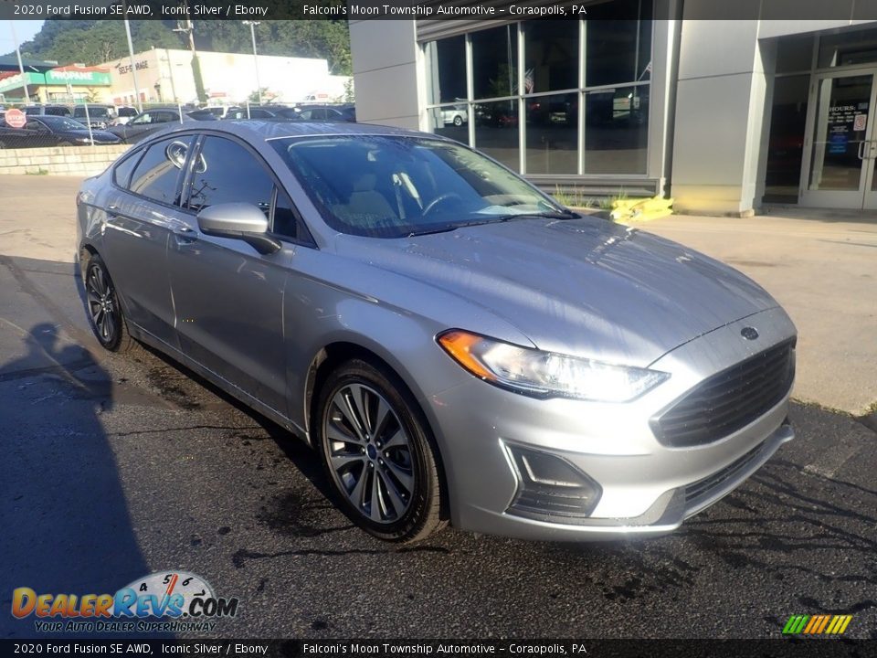 2020 Ford Fusion SE AWD Iconic Silver / Ebony Photo #9