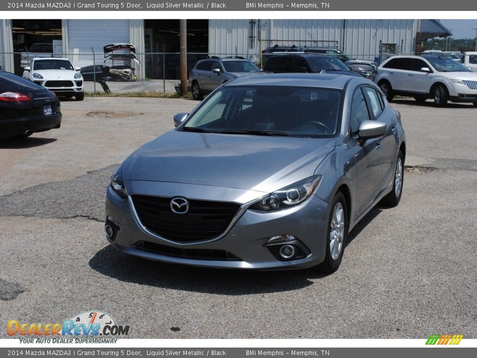 2014 Mazda MAZDA3 i Grand Touring 5 Door Liquid Silver Metallic / Black Photo #1