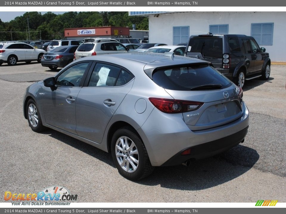 2014 Mazda MAZDA3 i Grand Touring 5 Door Liquid Silver Metallic / Black Photo #3