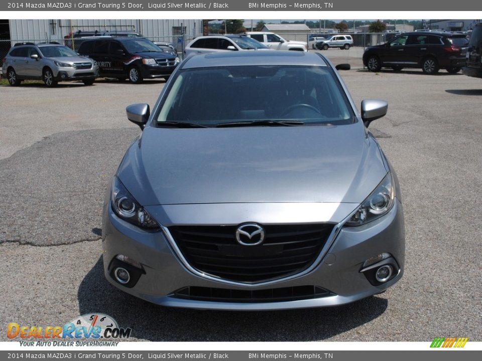 2014 Mazda MAZDA3 i Grand Touring 5 Door Liquid Silver Metallic / Black Photo #8