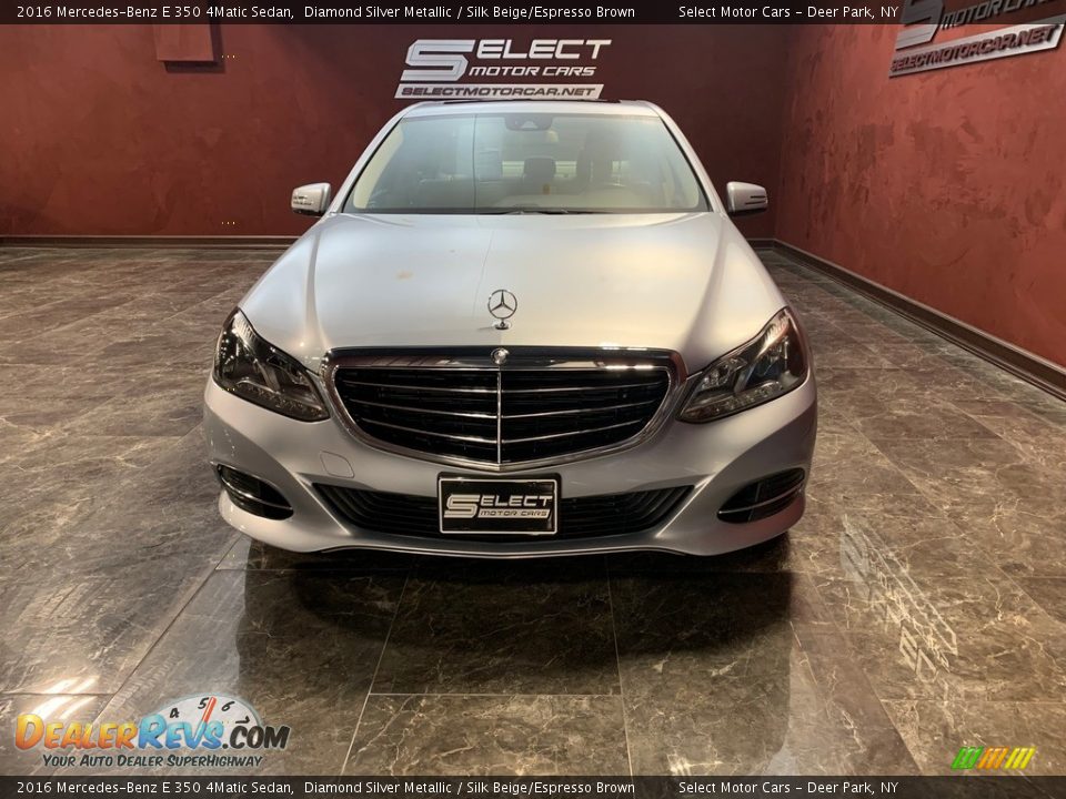 2016 Mercedes-Benz E 350 4Matic Sedan Diamond Silver Metallic / Silk Beige/Espresso Brown Photo #2