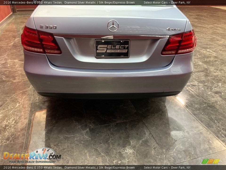 2016 Mercedes-Benz E 350 4Matic Sedan Diamond Silver Metallic / Silk Beige/Espresso Brown Photo #5