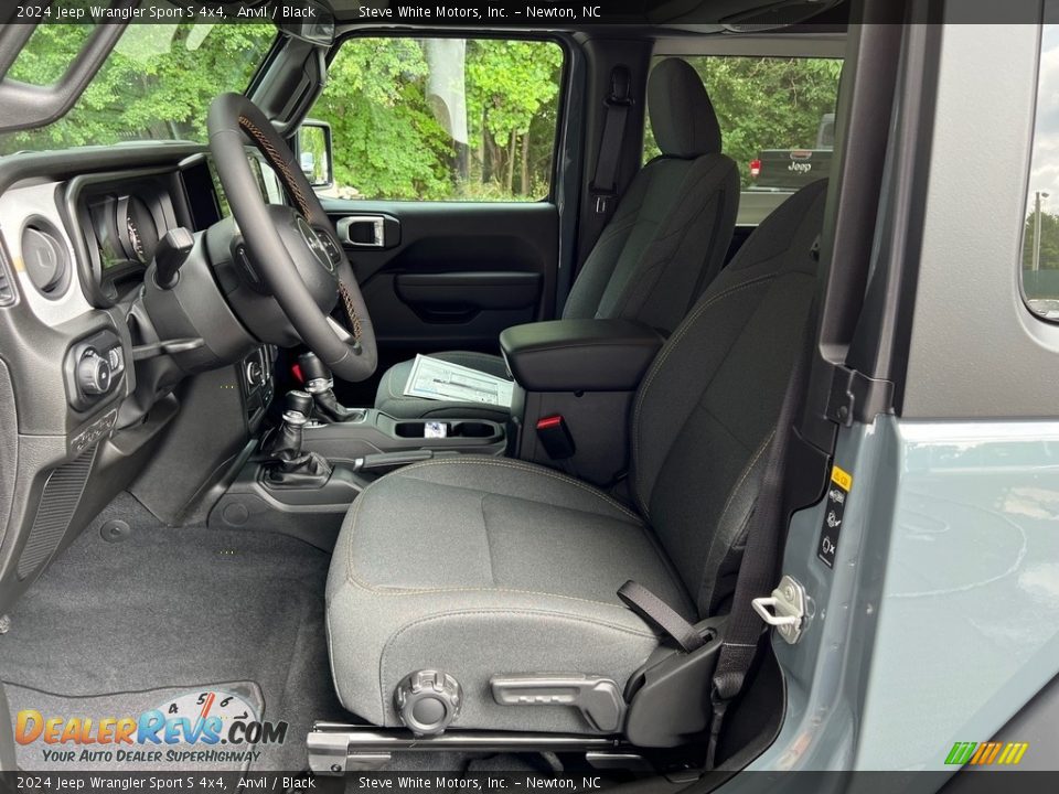 Front Seat of 2024 Jeep Wrangler Sport S 4x4 Photo #10