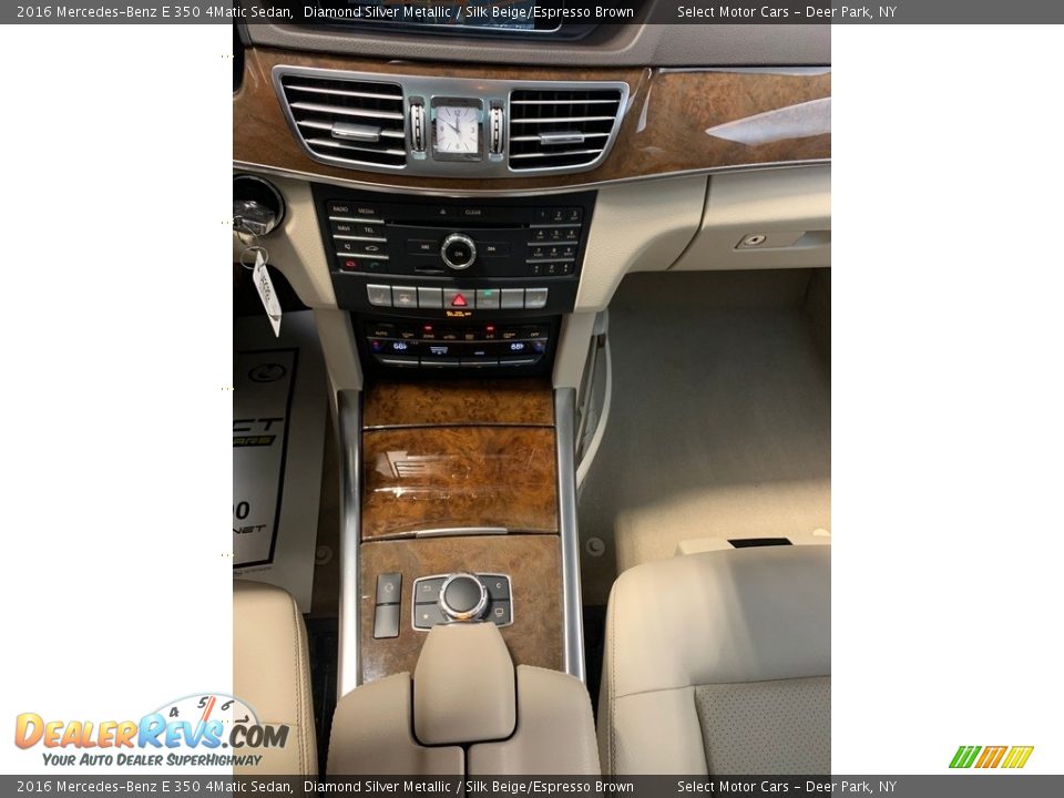 2016 Mercedes-Benz E 350 4Matic Sedan Diamond Silver Metallic / Silk Beige/Espresso Brown Photo #13