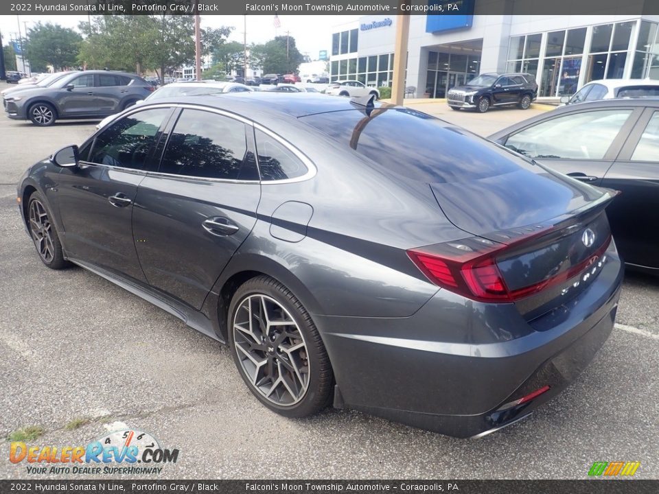 2022 Hyundai Sonata N Line Portofino Gray / Black Photo #2