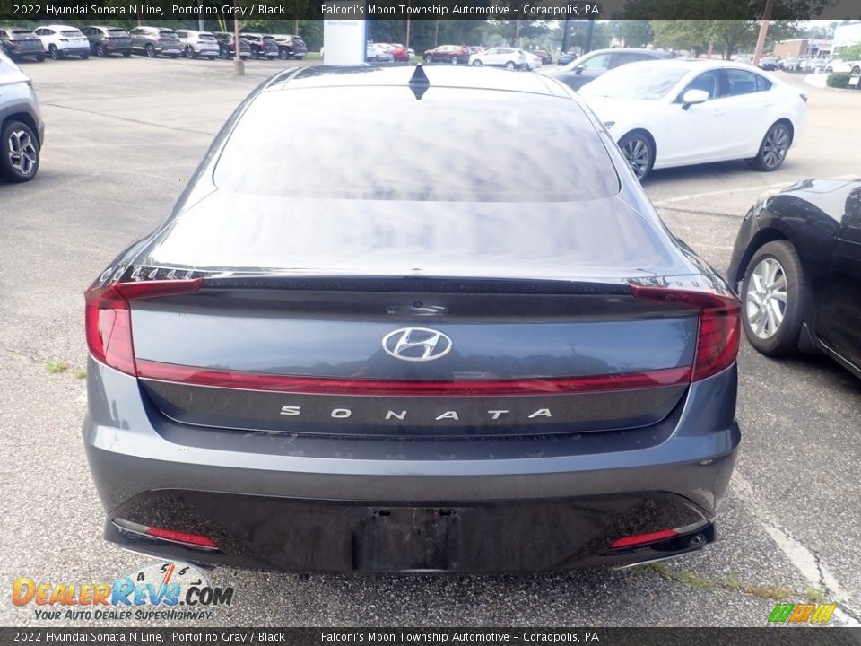 2022 Hyundai Sonata N Line Portofino Gray / Black Photo #3