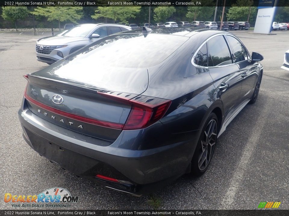 2022 Hyundai Sonata N Line Portofino Gray / Black Photo #4