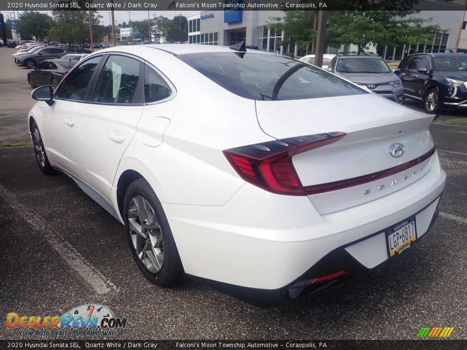 2020 Hyundai Sonata SEL Quartz White / Dark Gray Photo #2