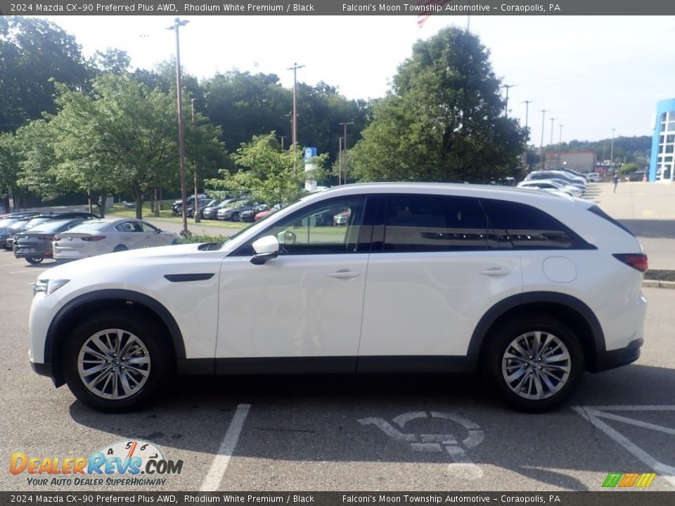 2024 Mazda CX-90 Preferred Plus AWD Rhodium White Premium / Black Photo #6