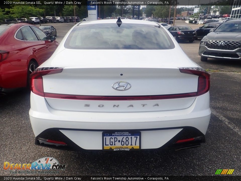 2020 Hyundai Sonata SEL Quartz White / Dark Gray Photo #3