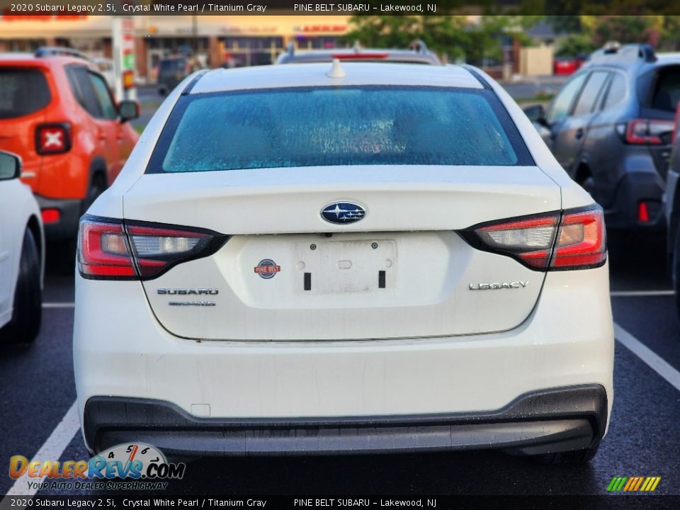 2020 Subaru Legacy 2.5i Crystal White Pearl / Titanium Gray Photo #4