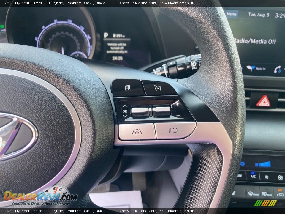 2021 Hyundai Elantra Blue Hybrid Steering Wheel Photo #19