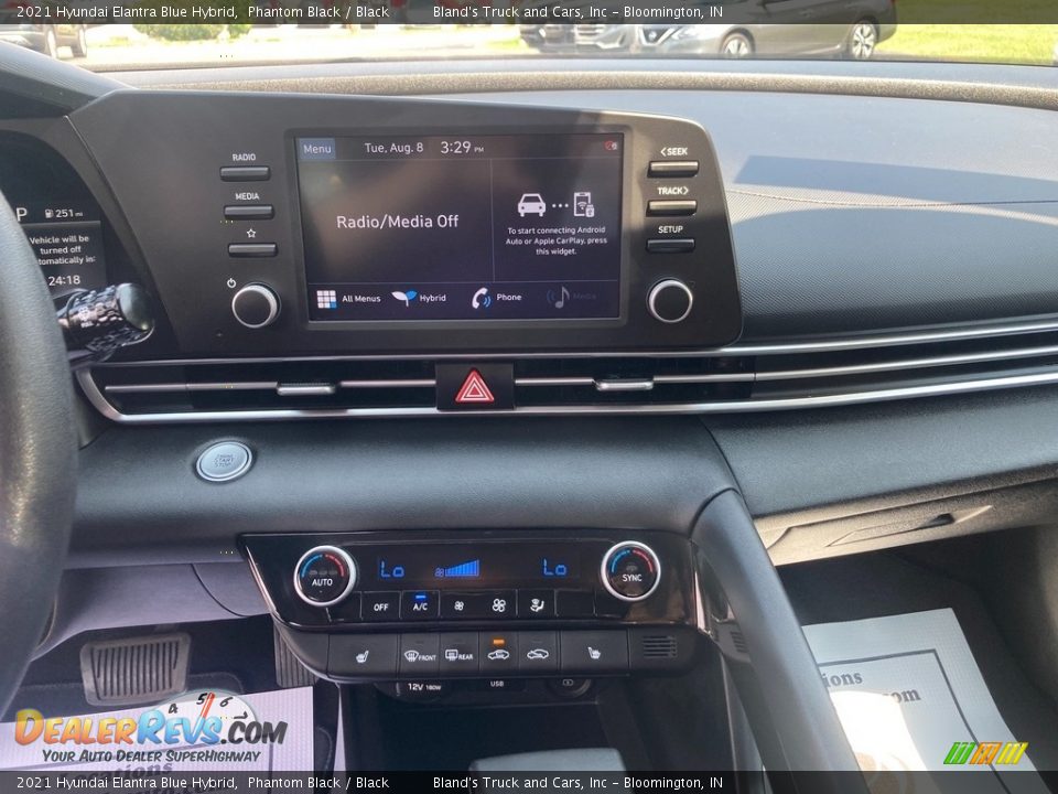 Controls of 2021 Hyundai Elantra Blue Hybrid Photo #25