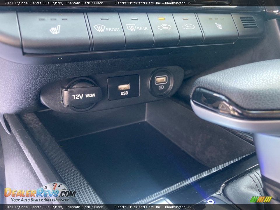 2021 Hyundai Elantra Blue Hybrid Phantom Black / Black Photo #28