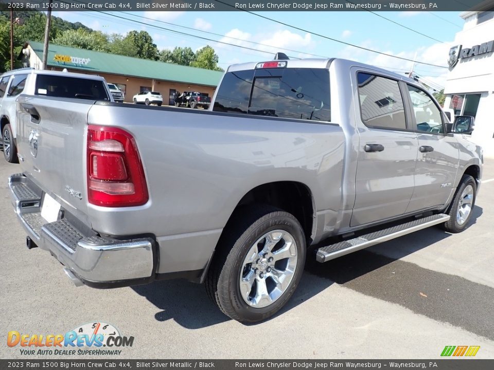 2023 Ram 1500 Big Horn Crew Cab 4x4 Billet Silver Metallic / Black Photo #6