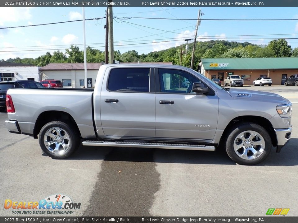 2023 Ram 1500 Big Horn Crew Cab 4x4 Billet Silver Metallic / Black Photo #7