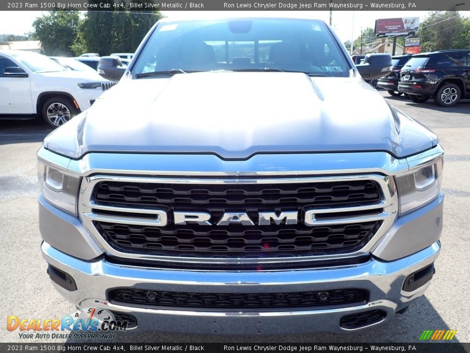 2023 Ram 1500 Big Horn Crew Cab 4x4 Billet Silver Metallic / Black Photo #9