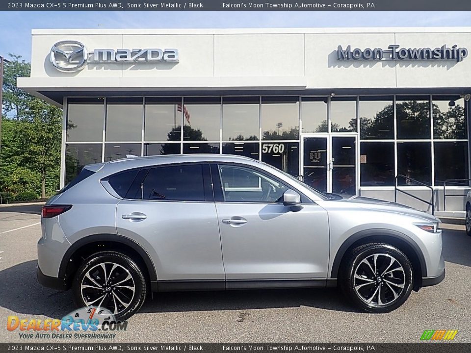 2023 Mazda CX-5 S Premium Plus AWD Sonic Silver Metallic / Black Photo #1